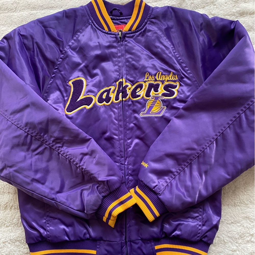 Purple Reebok Lakers Jacket